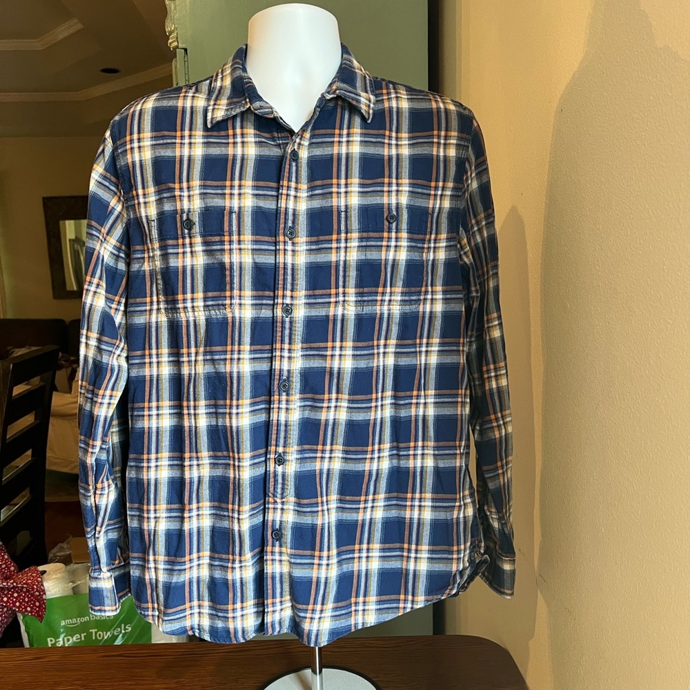 Lucky Brand Classic fit Flannel Shirt Large.